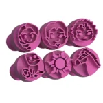 Carimbo para Brigadeiro Princesa de Cabelos Longos – 6 Peças – Decorador de Doces Gourmet