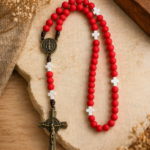 Terço São Bento Vermelho - Importado do Brasil