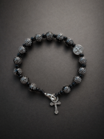 Pulseira Terço São Bento Preta - Importado do Brasil Feiro a Mão