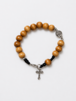 Terço Pulseira São Bento Madeira - Importado do Brasil