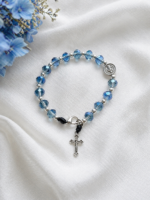 Pulseira Terço São Bento Cristal Azul - Importado do Brasil - Imagem 4