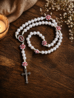 Terço Nossa Senhora das Graças Rosas - Importado do Brasil - Imagem 3