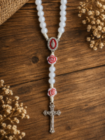 Terço Nossa Senhora das Graças Rosas - Importado do Brasil - Imagem 4