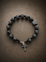 Pulseira Terço São Bento Preta - Importado do Brasil Feiro a Mão - Imagem 4