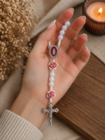 Terço Nossa Senhora das Graças Rosas - Importado do Brasil - Imagem 2