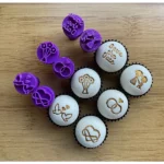 Carimbinho para Docinhos Tema Noivado, Casamento