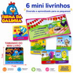 Minha Primeira Biblioteca Galinha Pintadinha – Kit com 6 mini livros Infantil Importado do Brasil - Imagem 2